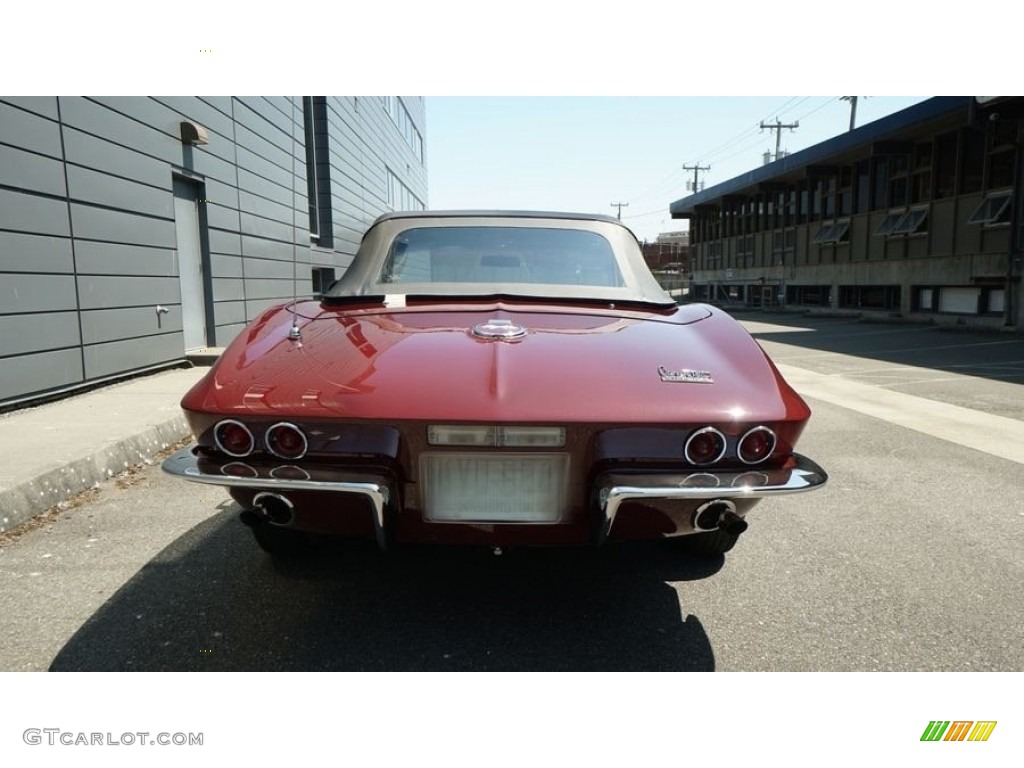 1967 Corvette Convertible - Marlboro Maroon / Black photo #16