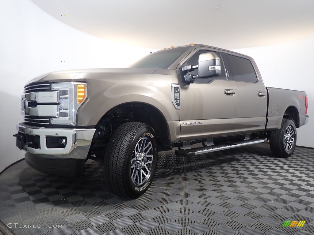 2019 F250 Super Duty Lariat Crew Cab 4x4 - Stone Gray / Dark Marsala photo #9