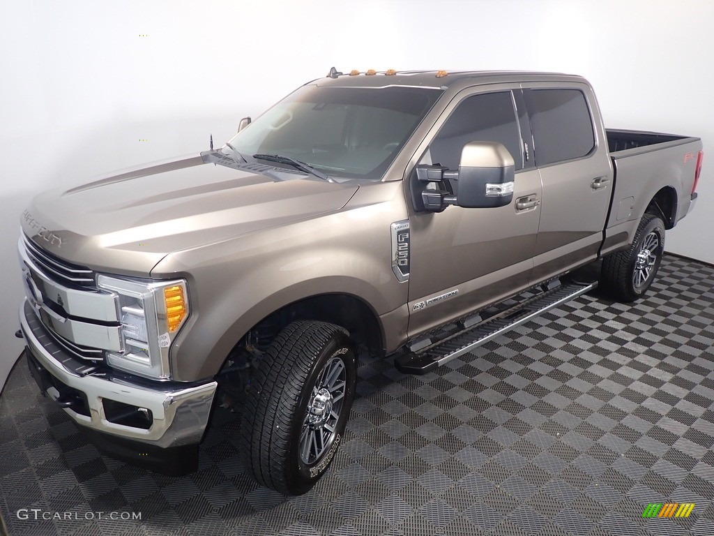 2019 F250 Super Duty Lariat Crew Cab 4x4 - Stone Gray / Dark Marsala photo #10