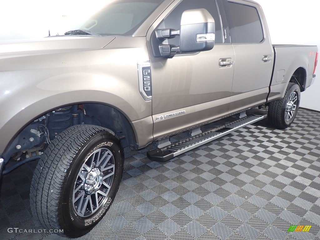 2019 F250 Super Duty Lariat Crew Cab 4x4 - Stone Gray / Dark Marsala photo #11