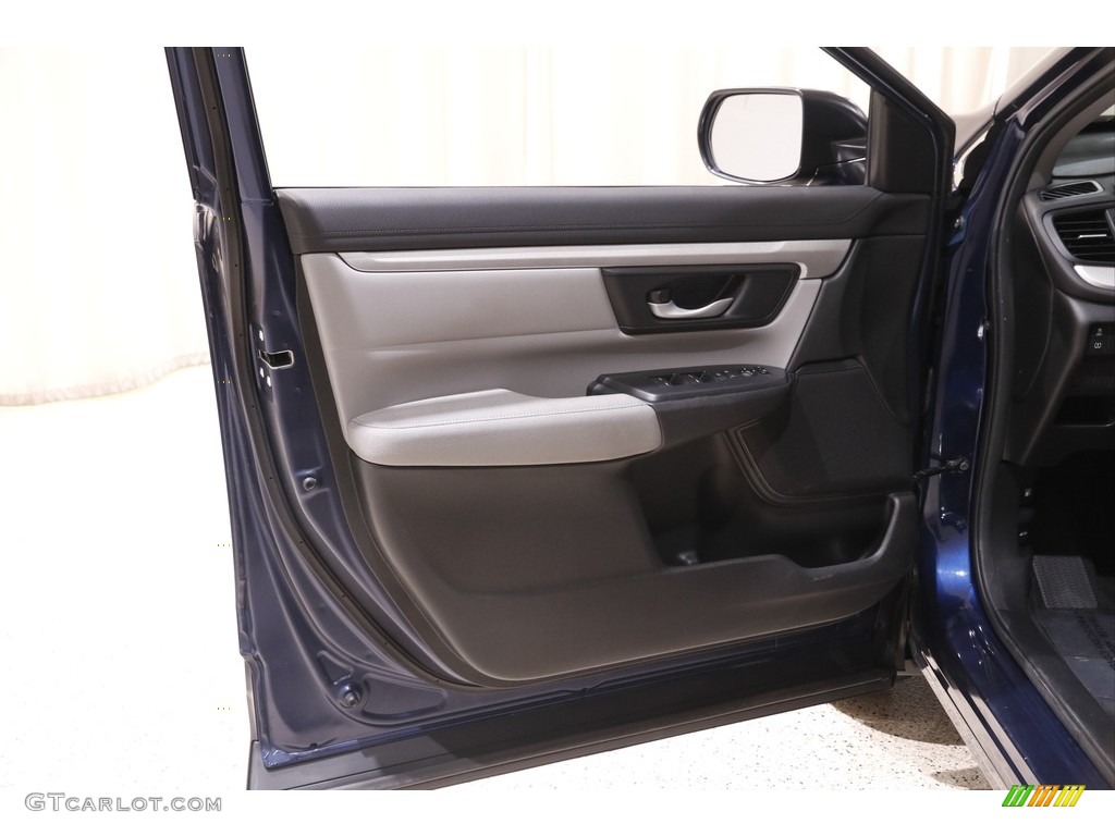 2018 CR-V LX AWD - Obsidian Blue Pearl / Gray photo #4