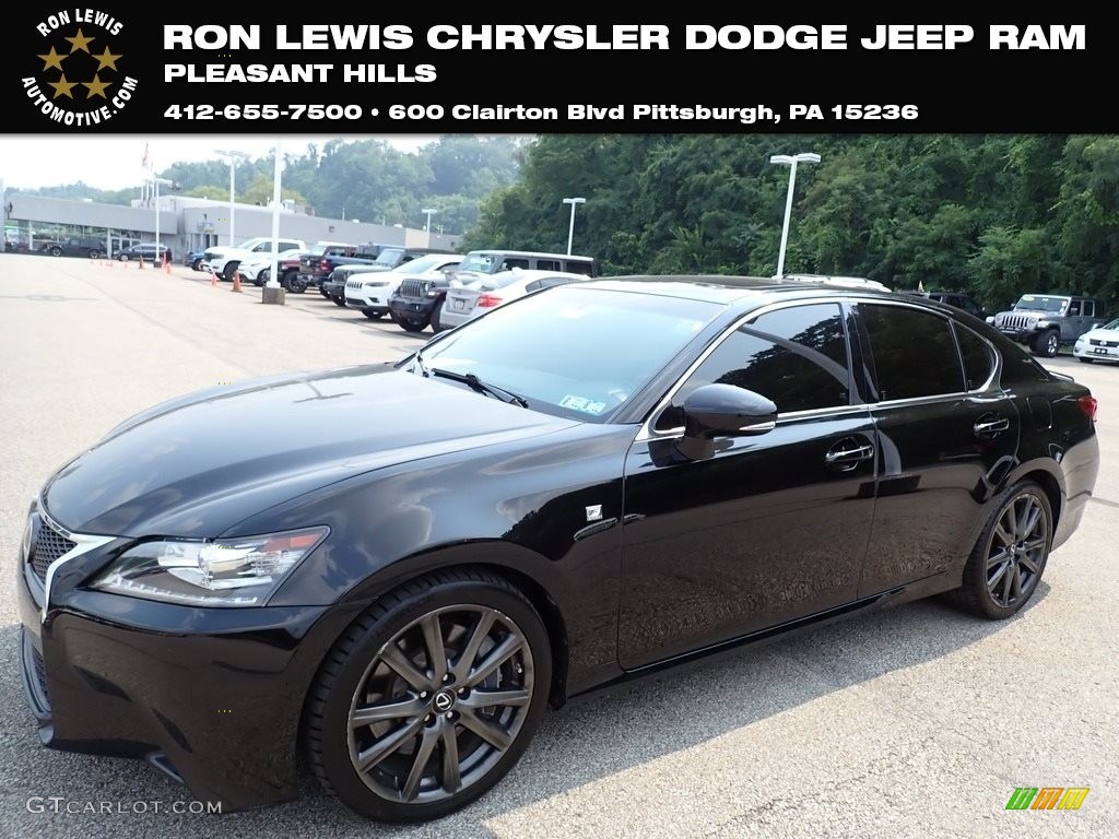 2015 GS 350 F Sport Sedan - Obsidian / Black photo #1