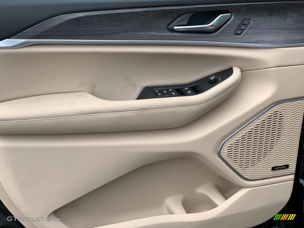 2021 Jeep Grand Cherokee L Limited 4x4 Global Black/Wicker Beige Door Panel Photo #142509210