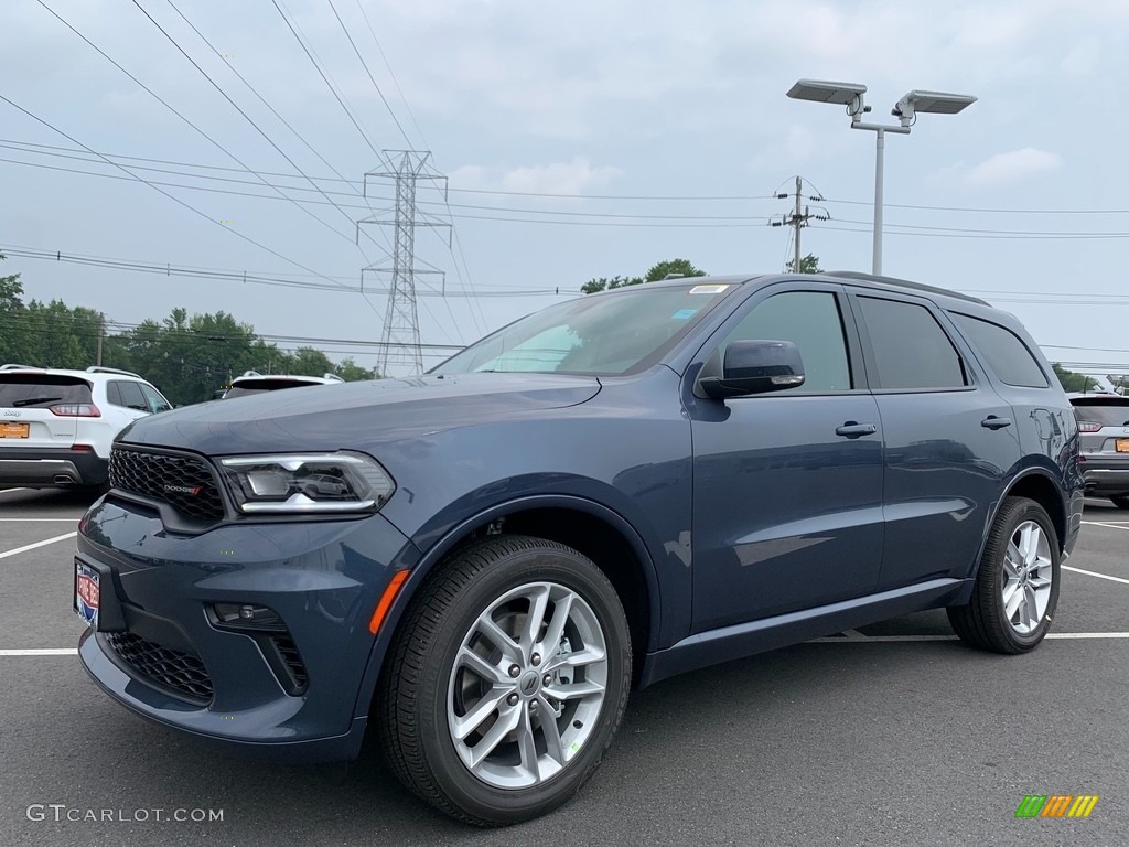 Reactor Blue Pearl 2021 Dodge Durango GT AWD Exterior Photo #142509275