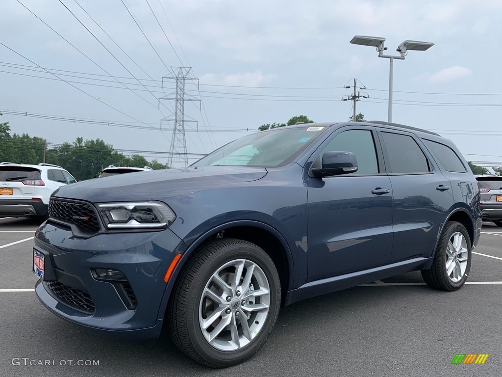 2021 Durango GT AWD - Reactor Blue Pearl / Black photo #1