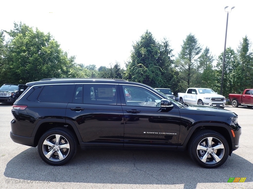 Diamond Black Crystal Pearl 2021 Jeep Grand Cherokee L Limited 4x4 Exterior Photo #142509312
