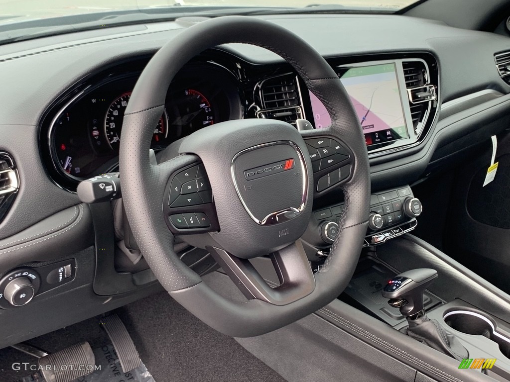 2021 Dodge Durango GT AWD Black Steering Wheel Photo #142509447