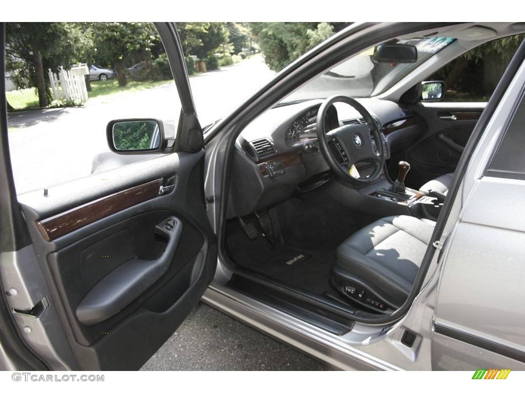 2004 3 Series 325xi Sedan - Silver Grey Metallic / Black photo #10