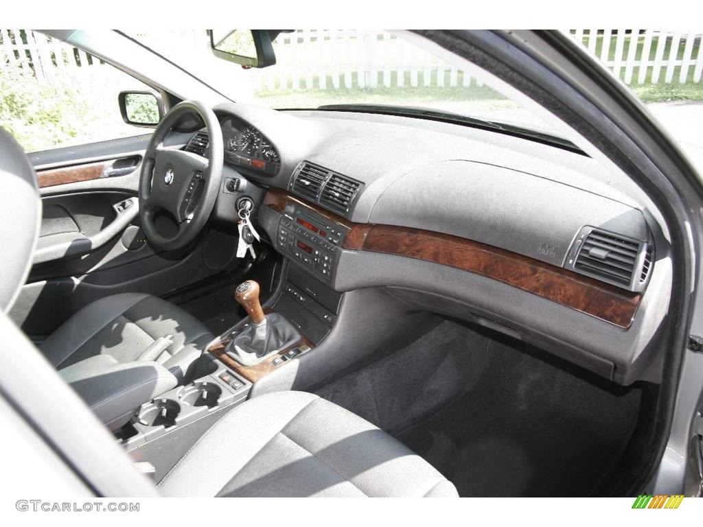 2004 3 Series 325xi Sedan - Silver Grey Metallic / Black photo #12