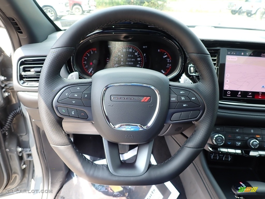 2021 Dodge Durango GT AWD Black Steering Wheel Photo #142511532