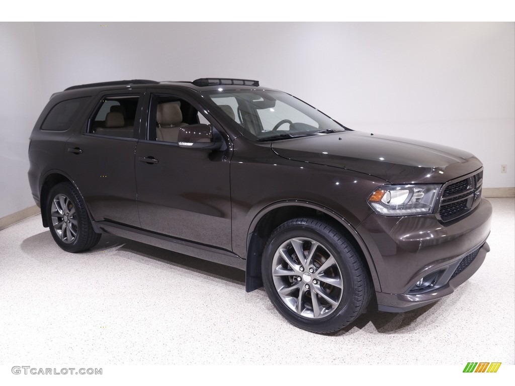 2017 Durango GT AWD - Bomber Brown Pearl / Black/Light Frost Beige photo #1