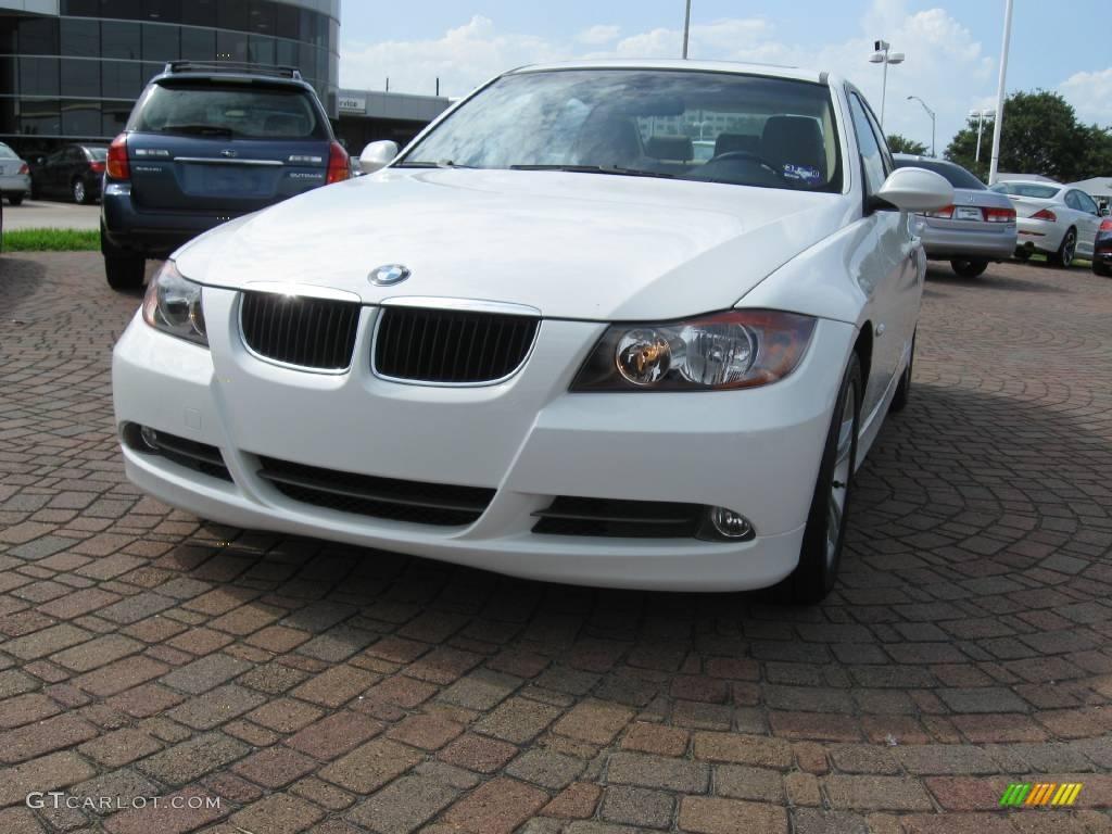 2008 3 Series 328i Sedan - Alpine White / Beige photo #5