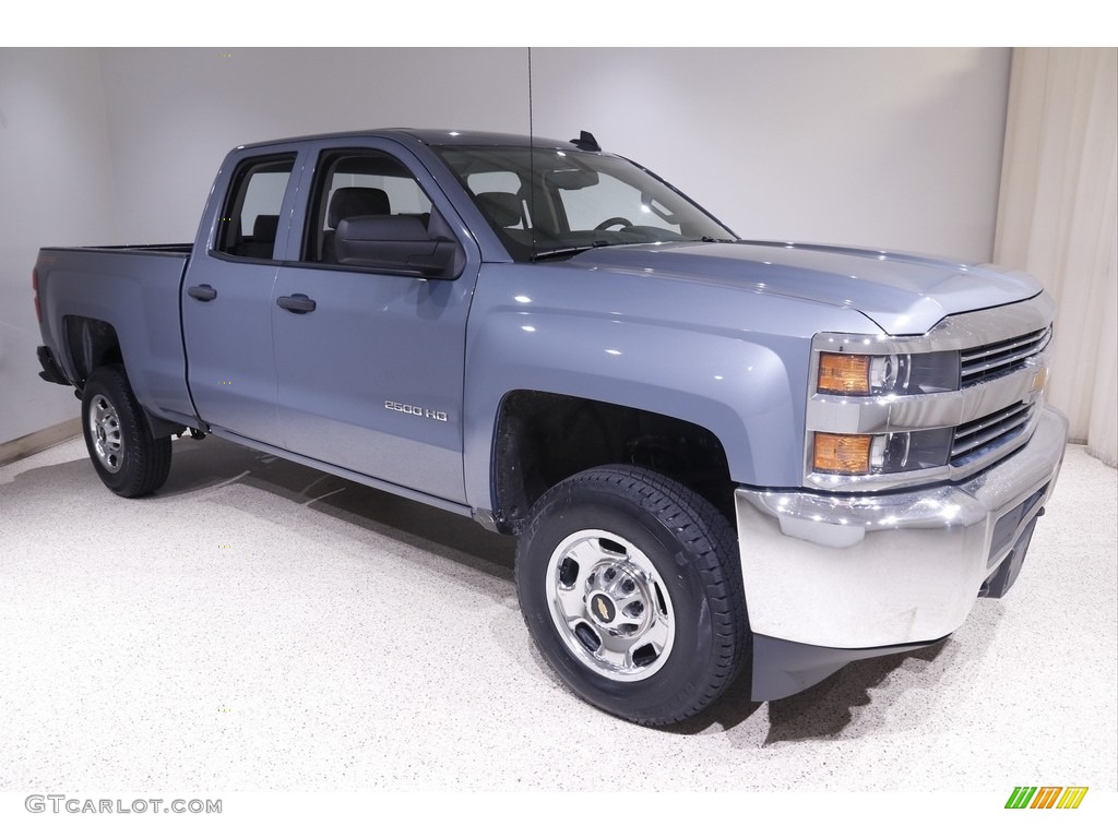 Slate Gray Metallic 2016 Chevrolet Silverado 2500HD WT Double Cab 4x4 Exterior Photo #142512585