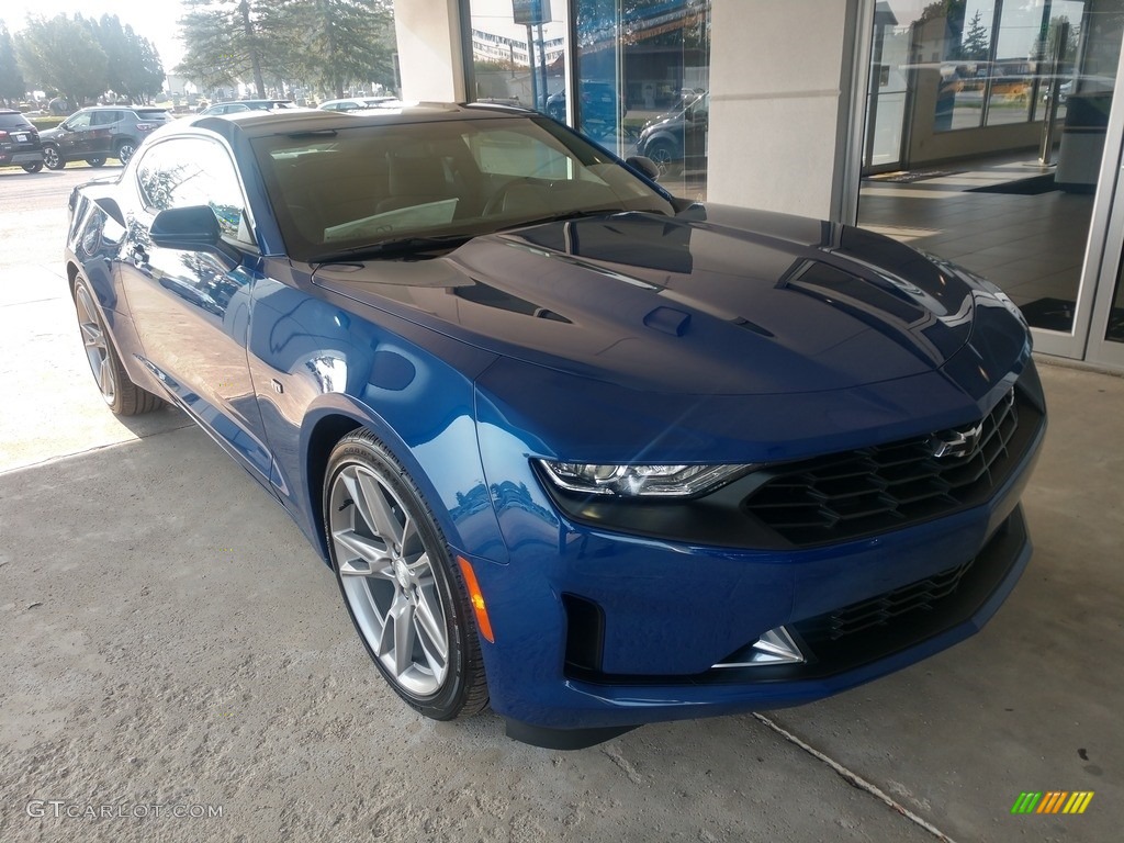 2021 Camaro LT Coupe - Riverside Blue Metallic / Jet Black photo #2