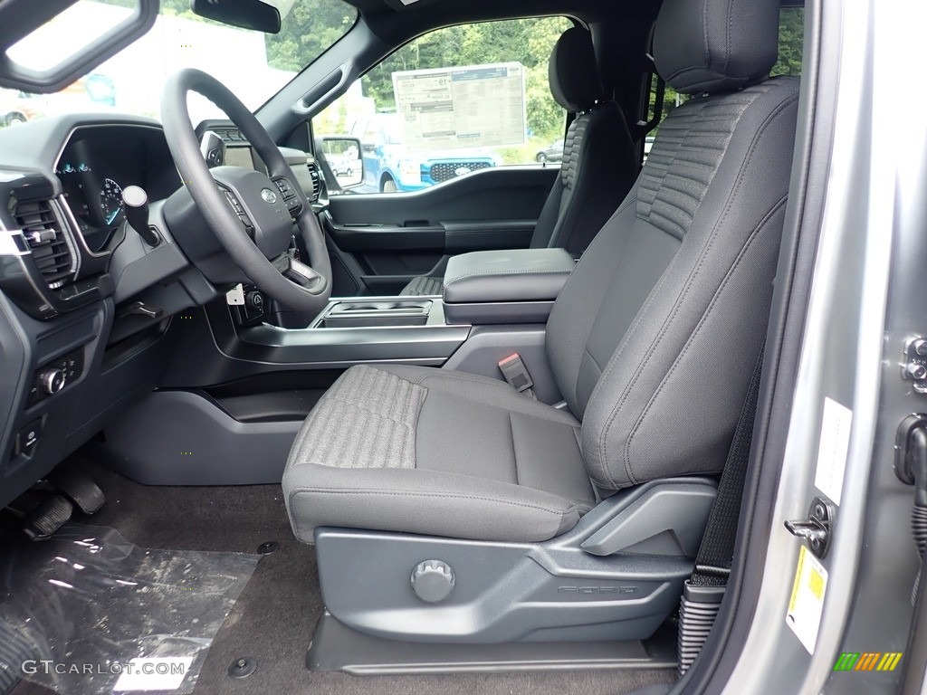 Black Interior 2021 Ford F150 STX SuperCrew 4x4 Photo #142513228