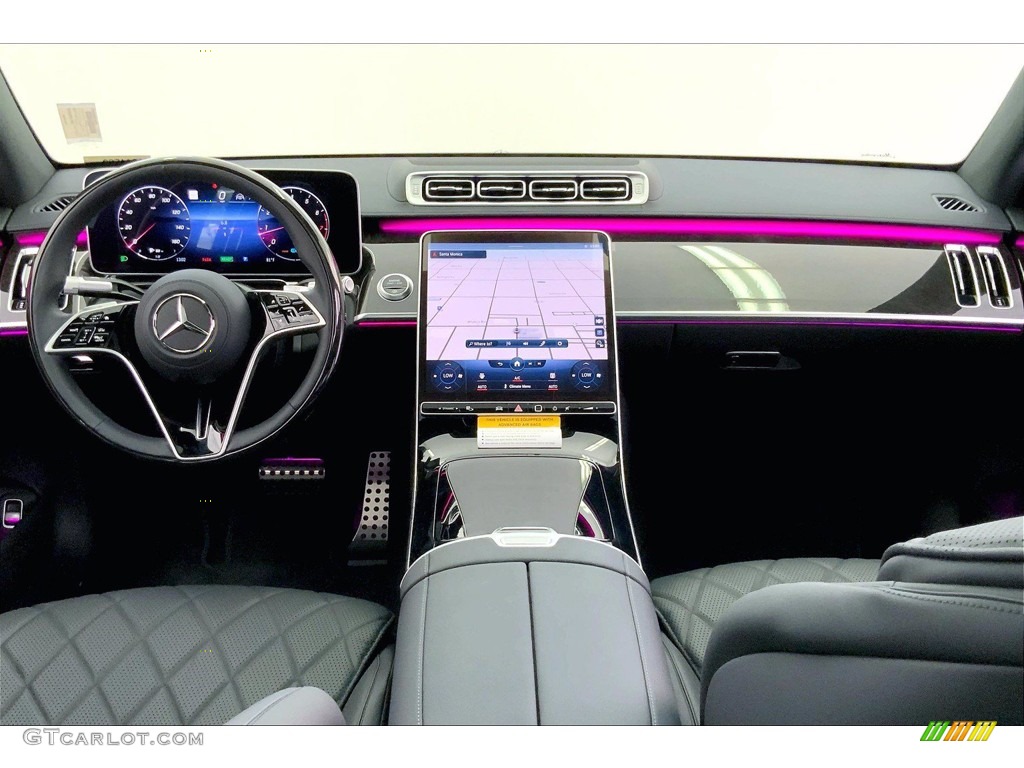 2021 Mercedes-Benz S 580 4Matic Sedan Black Dashboard Photo #142513783