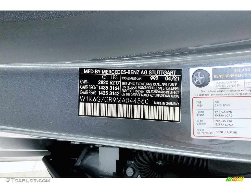 2021 S 580 4Matic Sedan - Selenite Gray Metallic / Black photo #11