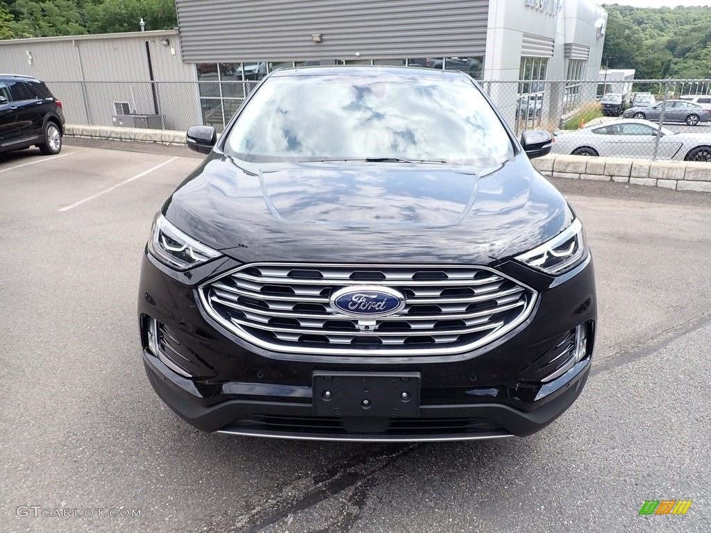 Agate Black Metallic 2021 Ford Edge Titanium AWD Exterior Photo #142513927