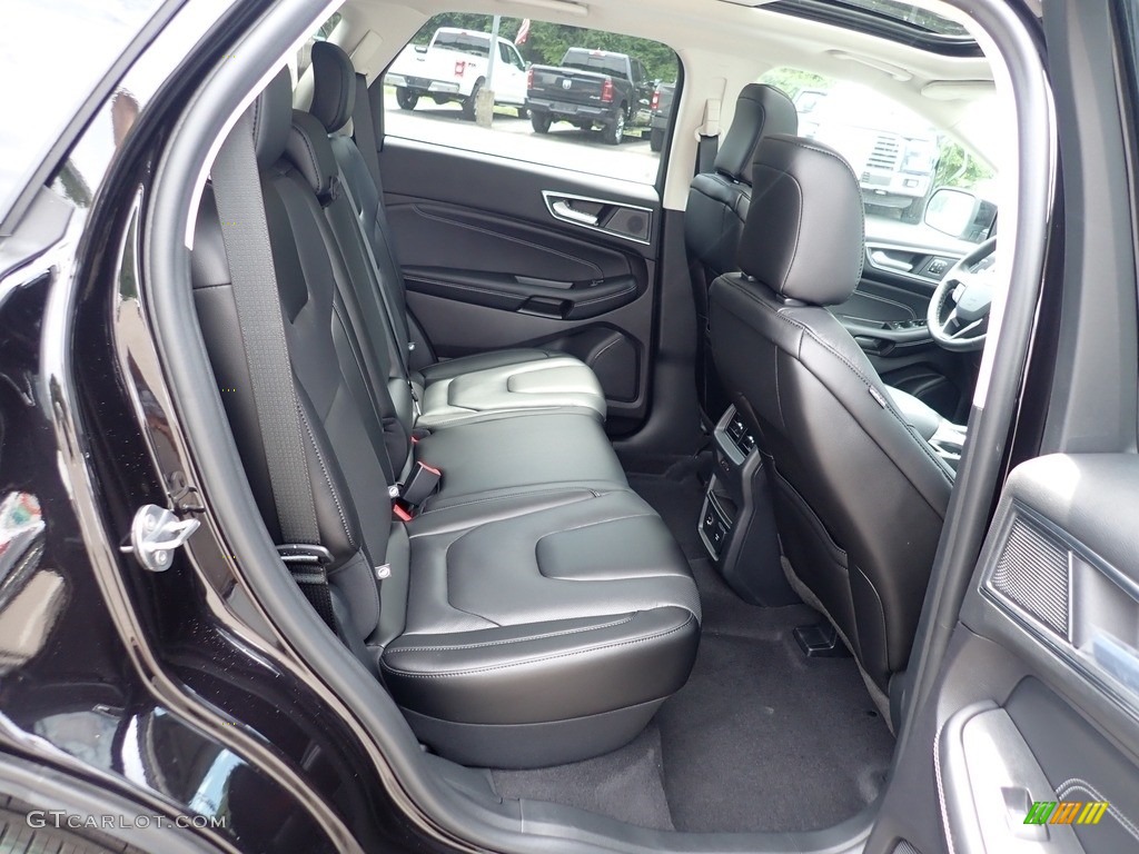 Ebony Interior 2021 Ford Edge Titanium AWD Photo #142514104