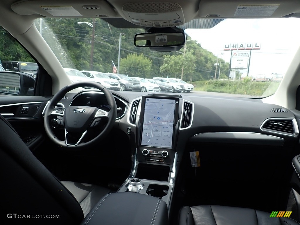 2021 Ford Edge Titanium AWD Ebony Dashboard Photo #142514131