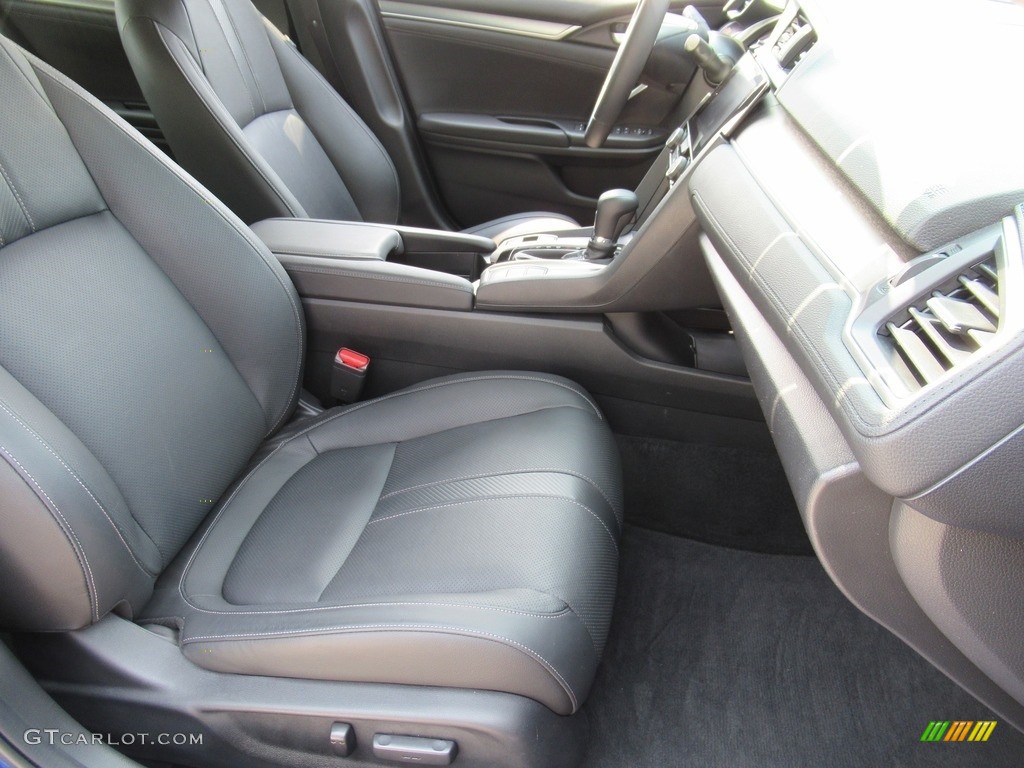 Black Interior 2018 Honda Civic Touring Sedan Photo #142514137