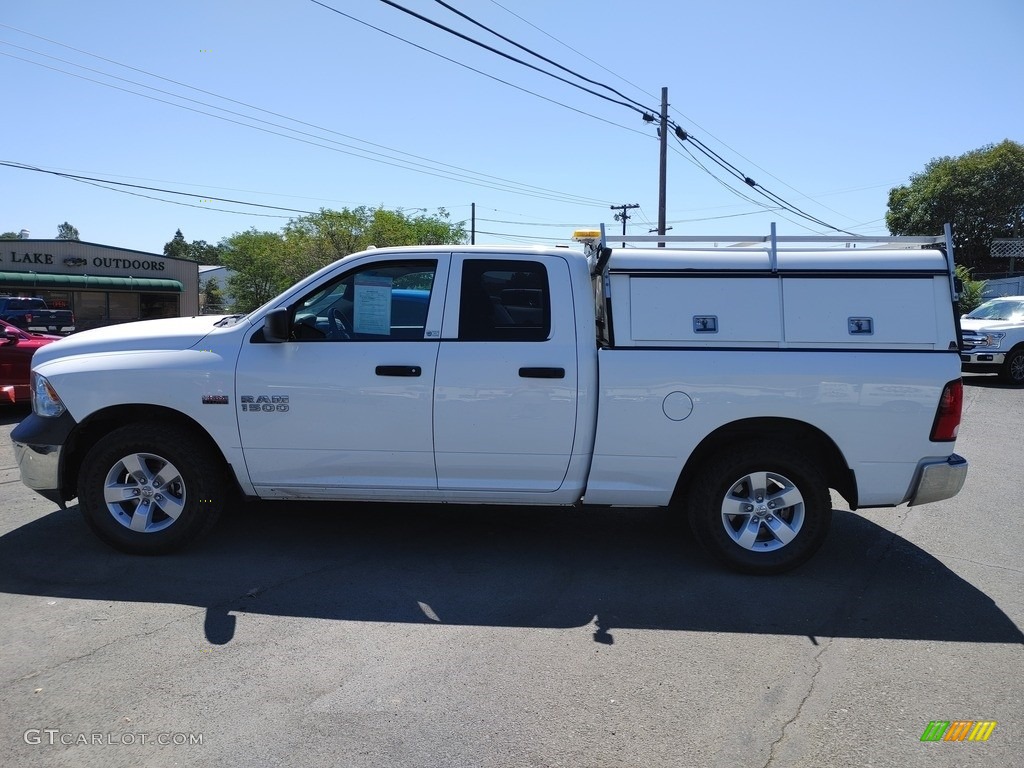 2015 1500 Tradesman Quad Cab 4x4 - Bright White / Black/Diesel Gray photo #9