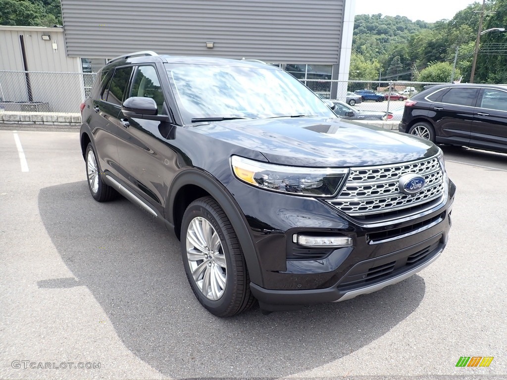 2021 Explorer Hybrid Limited 4WD - Agate Black Metallic / Sandstone photo #3