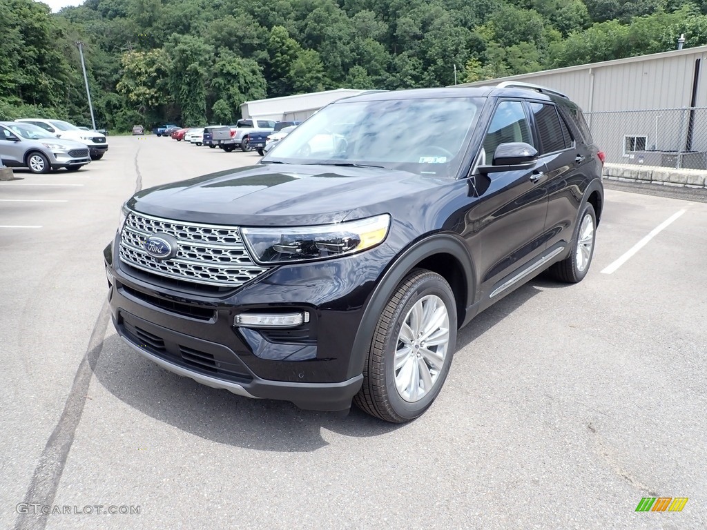 2021 Explorer Hybrid Limited 4WD - Agate Black Metallic / Sandstone photo #5