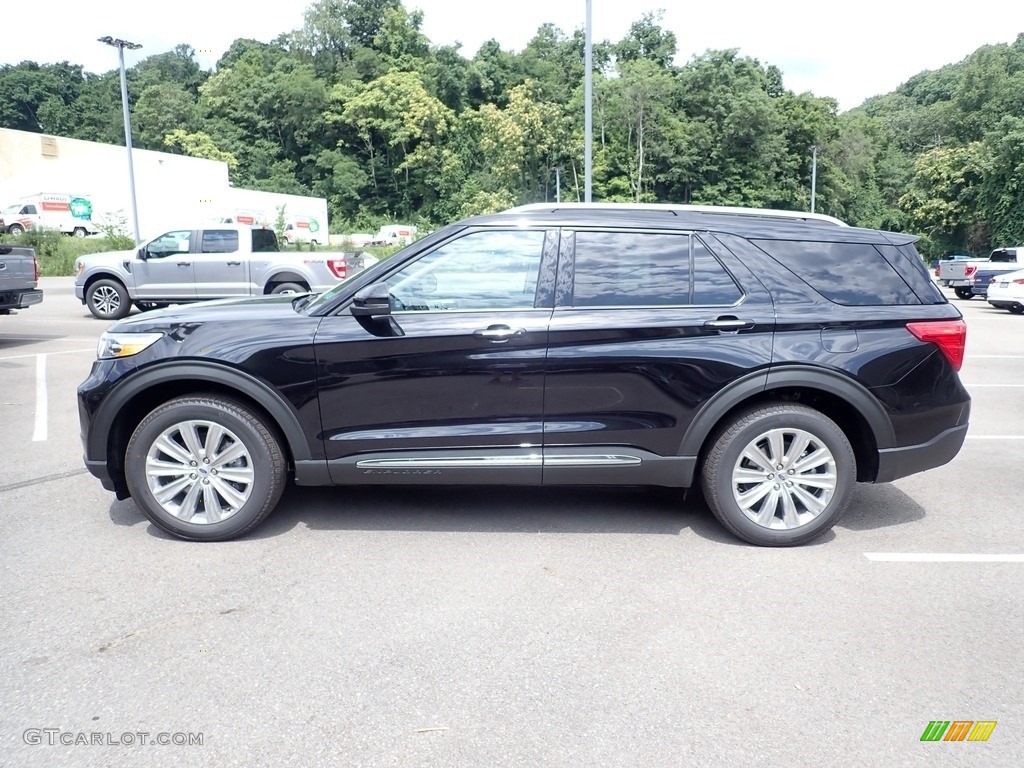 2021 Explorer Hybrid Limited 4WD - Agate Black Metallic / Sandstone photo #6
