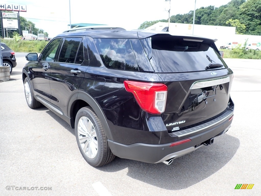 2021 Explorer Hybrid Limited 4WD - Agate Black Metallic / Sandstone photo #7