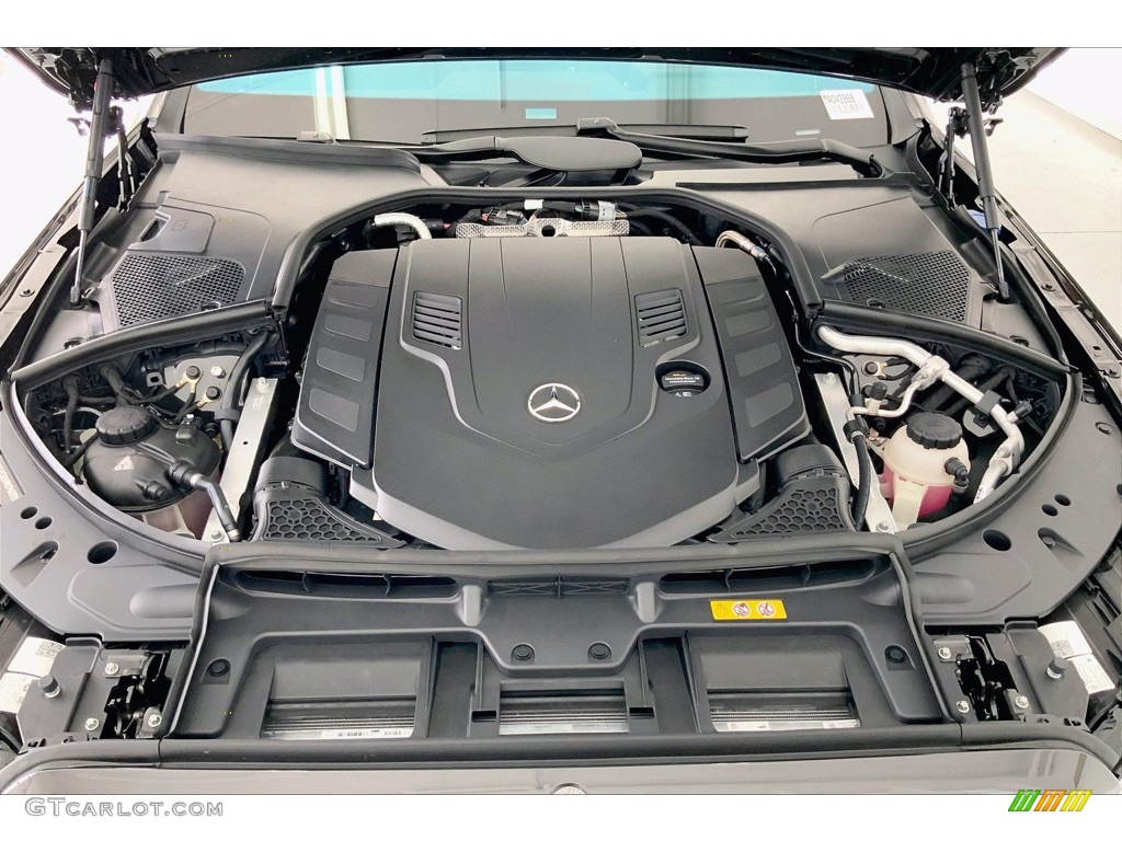 2021 Mercedes-Benz S 580 4Matic Sedan 4.0 Liter DI biturbo DOHC 32-Valve VVT V8 Engine Photo #142514596