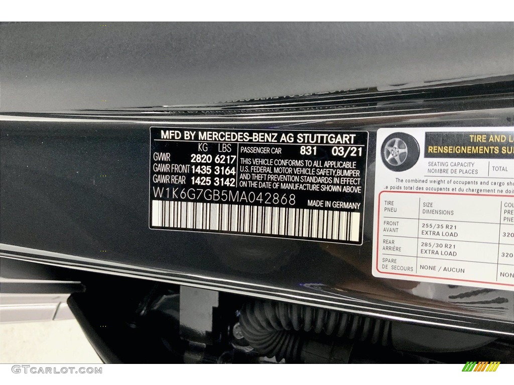 2021 S 580 4Matic Sedan - Graphite Grey Metallic / Black photo #11
