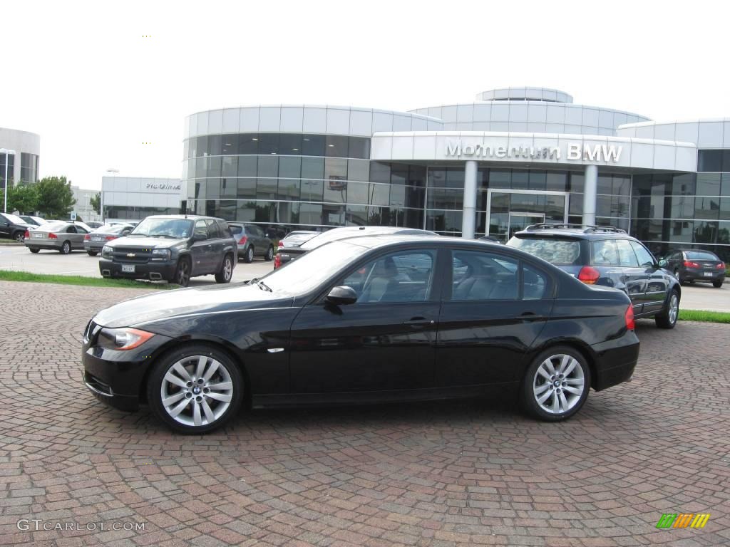 2008 3 Series 328i Sedan - Jet Black / Black photo #1