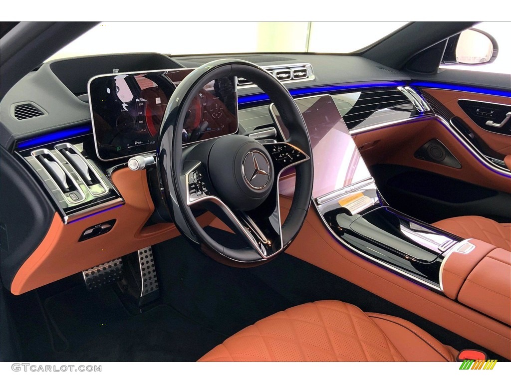 2021 Mercedes-Benz S 580 4Matic Sedan Sienna Brown/Black Dashboard Photo #142514821