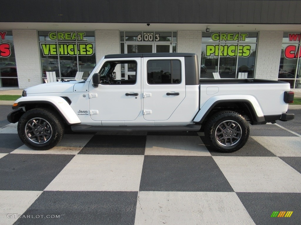 2021 Gladiator Overland 4x4 - Bright White / Black/Heritage Tan photo #1