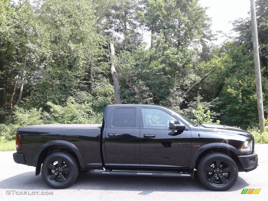 Diamond Black Crystal Pearl 2019 Ram 1500 Classic Warlock Quad Cab Exterior Photo #142516891