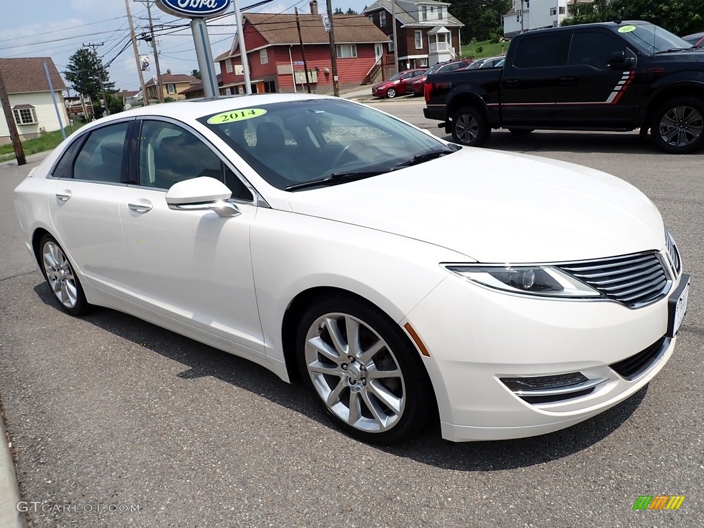 White Platinum 2014 Lincoln MKZ AWD Exterior Photo #142516948
