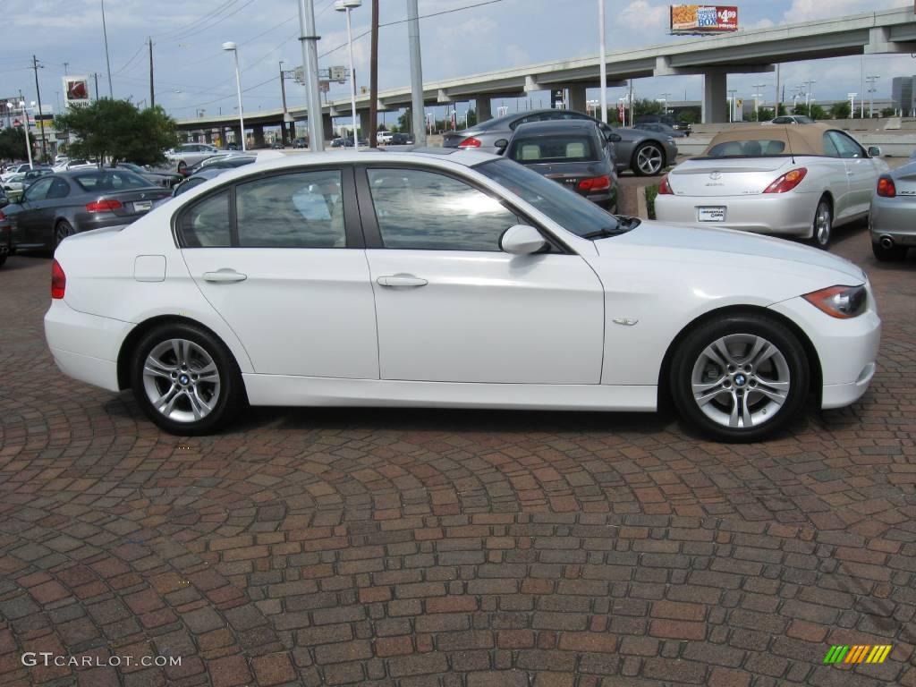 2008 3 Series 328i Sedan - Alpine White / Beige photo #14