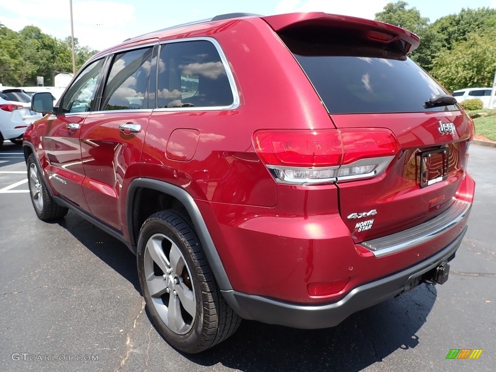 2015 Grand Cherokee Limited 4x4 - Deep Cherry Red Crystal Pearl / Black/Light Frost Beige photo #12
