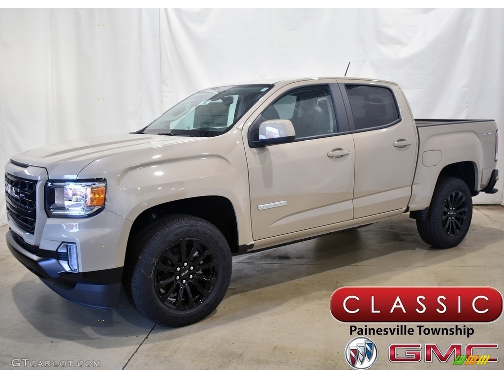 2021 Canyon Elevation Crew Cab 4WD - Desert Sand Metallic / Jet Black photo #1