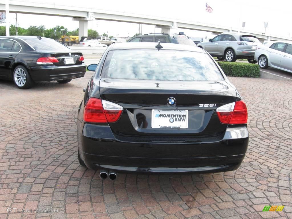 2008 3 Series 328i Sedan - Jet Black / Black photo #9