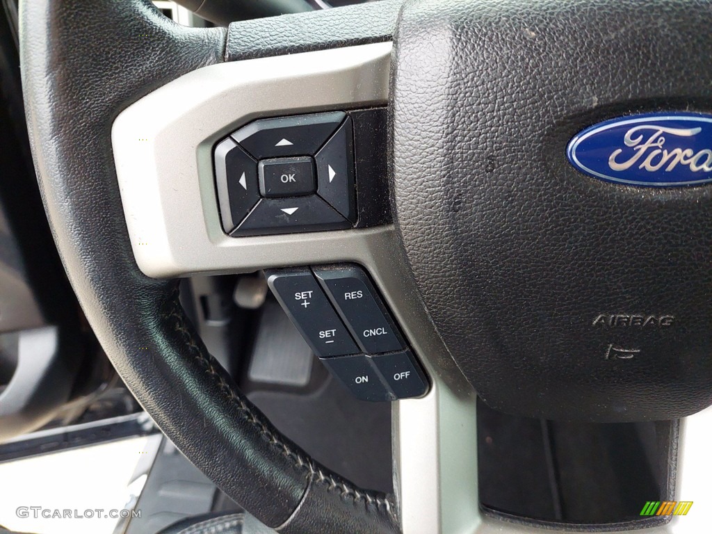 2017 F350 Super Duty Lariat Crew Cab 4x4 - Shadow Black / Black photo #16