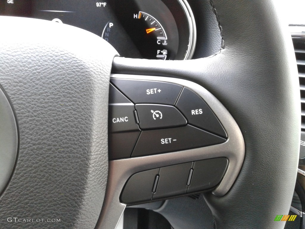 2021 Jeep Grand Cherokee Limited 4x4 Black Steering Wheel Photo #142519357