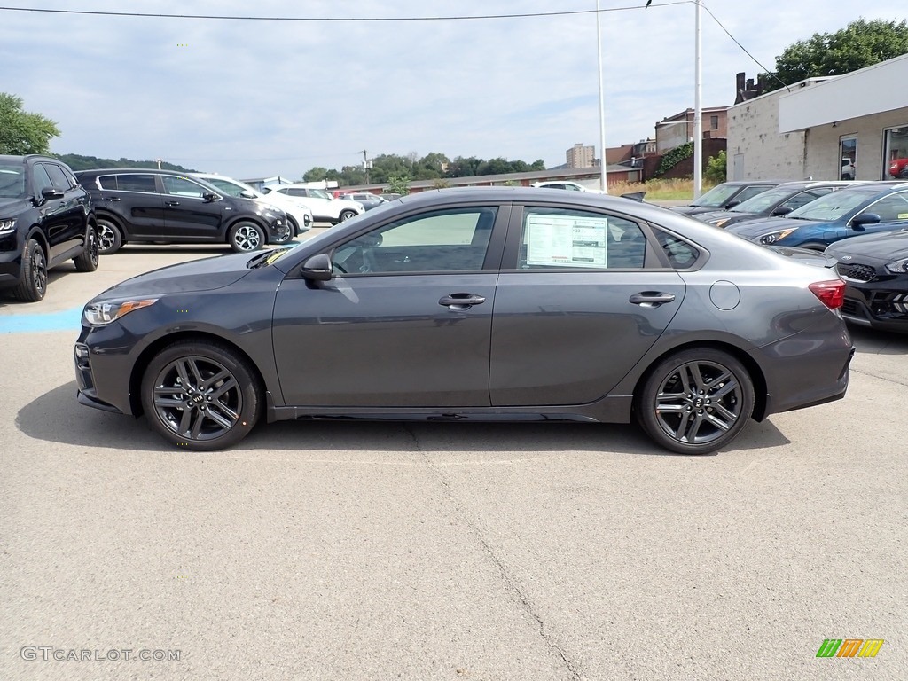 Gravity Gray 2021 Kia Forte GT-Line Exterior Photo #142521199