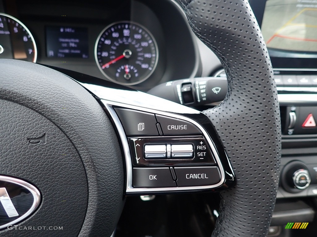 2021 Kia Forte GT-Line Black Steering Wheel Photo #142521450