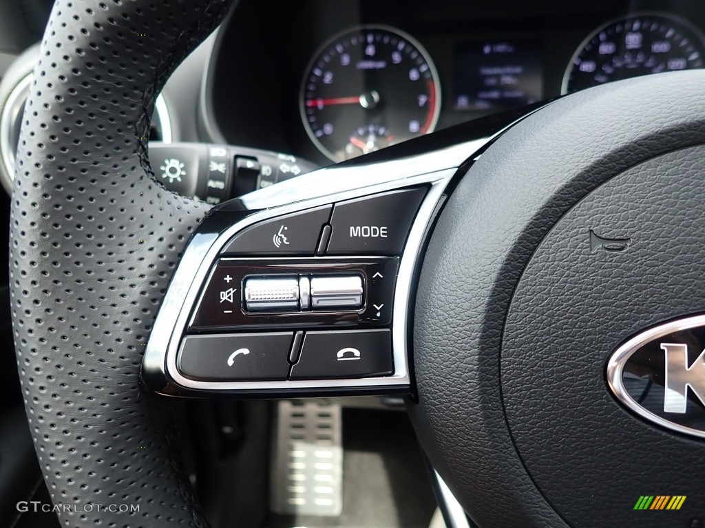 2021 Kia Forte GT-Line Black Steering Wheel Photo #142521469