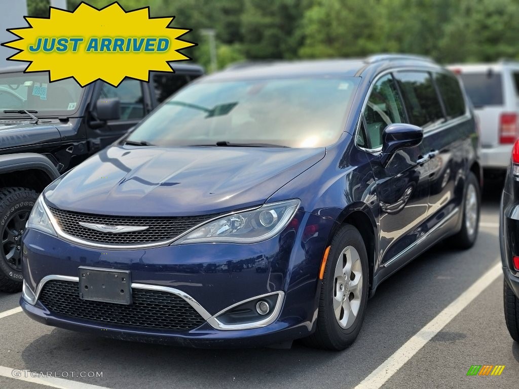 2017 Pacifica Touring L Plus - Jazz Blue Pearl / Cognac/Alloy/Toffee photo #1