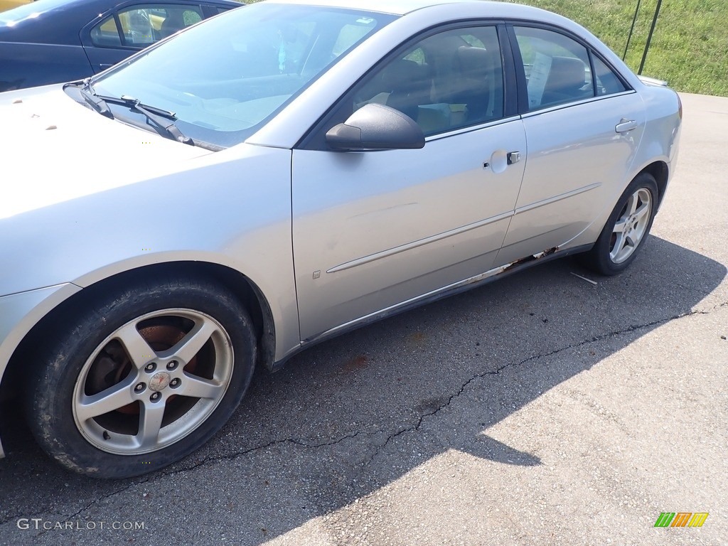 2007 G6 V6 Sedan - Liquid Silver Metallic / Ebony photo #8