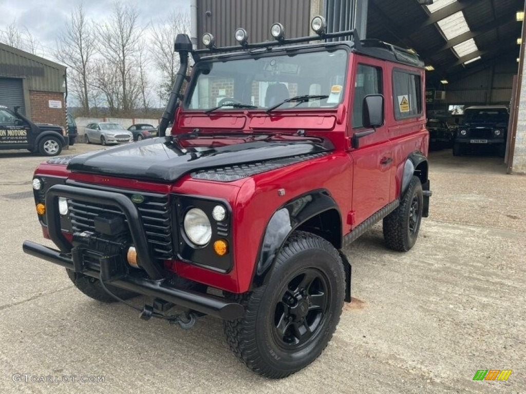 Portofino Red 1995 Land Rover Defender 90 Hardtop Exterior Photo #142522420