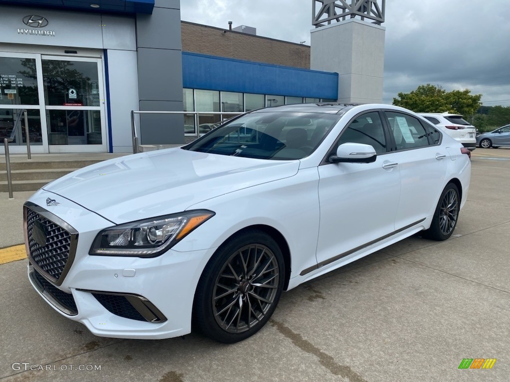 2019 Genesis G80 AWD - Casablanca White / Black photo #1